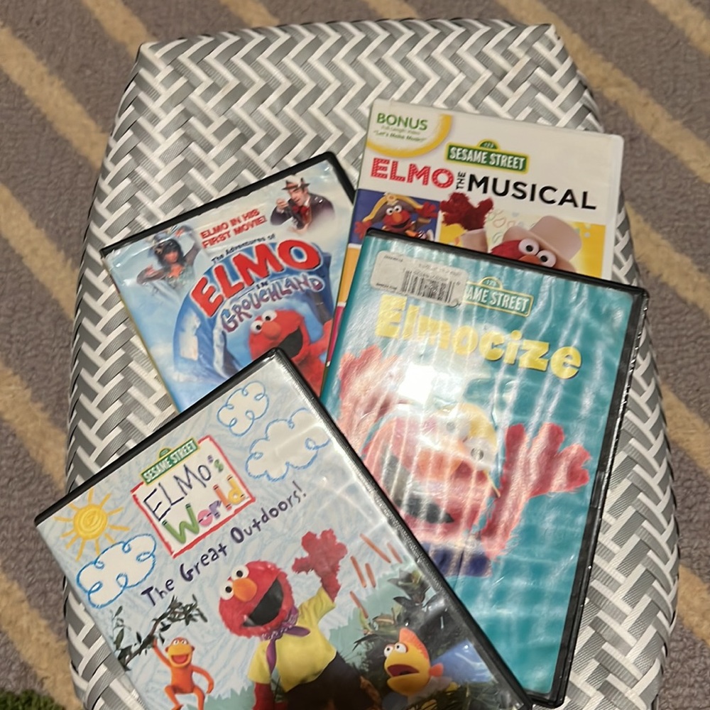 4 Elmo DVDs